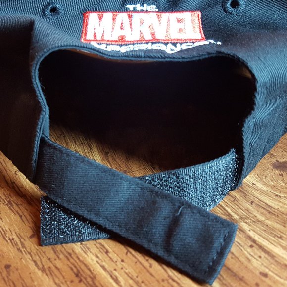 MARVEL SHIELD LOGO BLACK CAP - Adjustable Size Hat - Picture 9 of 9